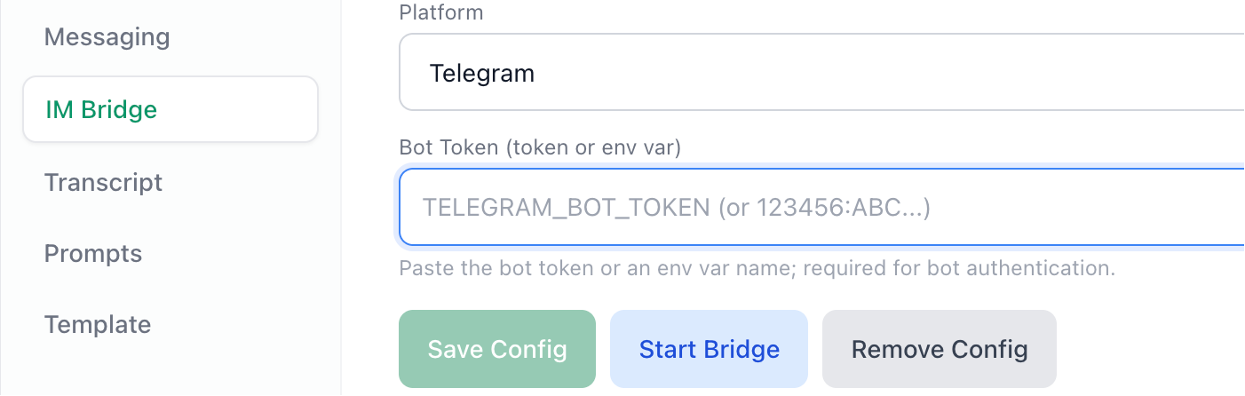CCCC IM Bridge Configuration